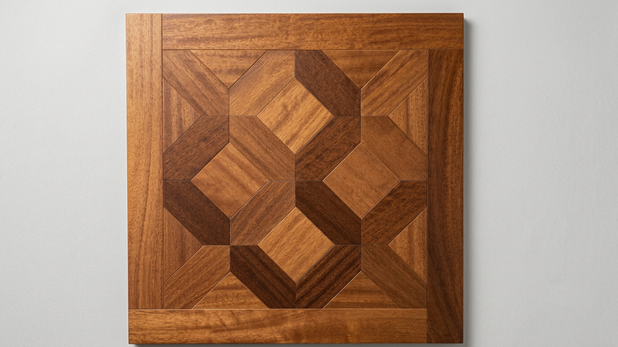 Panneau géométrique foncé.